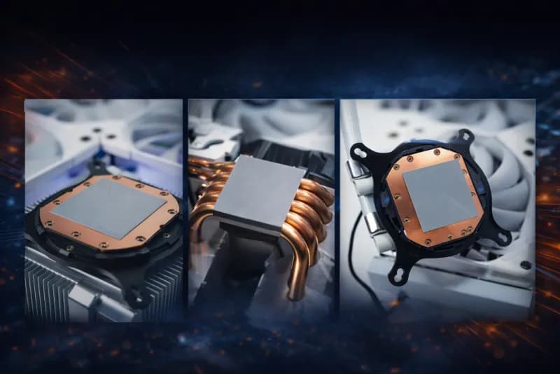 Honeywell PTM7950 thermal pad being applied to laptop CPU for professional thermal upgrade