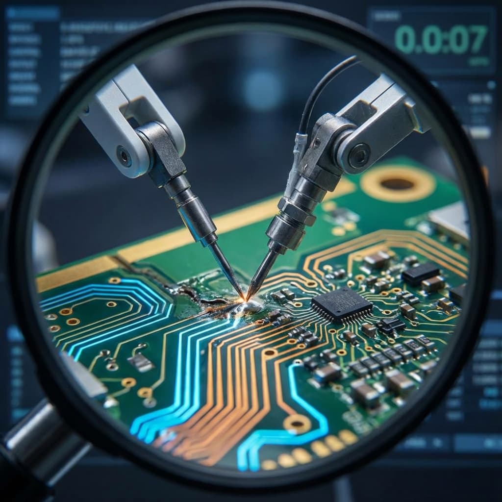 Illustration of a MacBook logic board repair